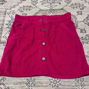 Girls Old Navy Fuchsia Corduroy Skirt